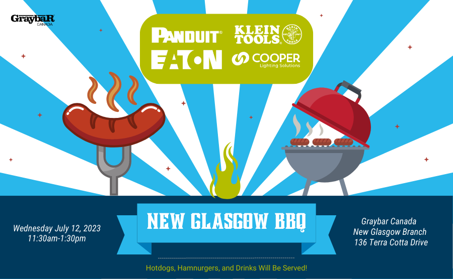 New Glasgow Branch BBQ Featuring Panduit, Klein Tools, Eaton and Cooper Lighting